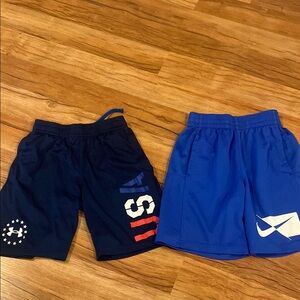 Under Armour and Nike Kids Shorts Set - Blue and Navy